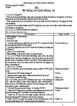 Giáo án Giáo dục an toàn giao thông lớp 3 - Tuần 4 đến 6 - Năm học 2016-2017